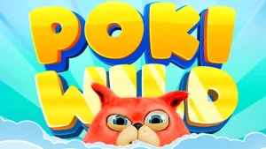 Tampilan antarmuka game slot mobile Poki Wild
